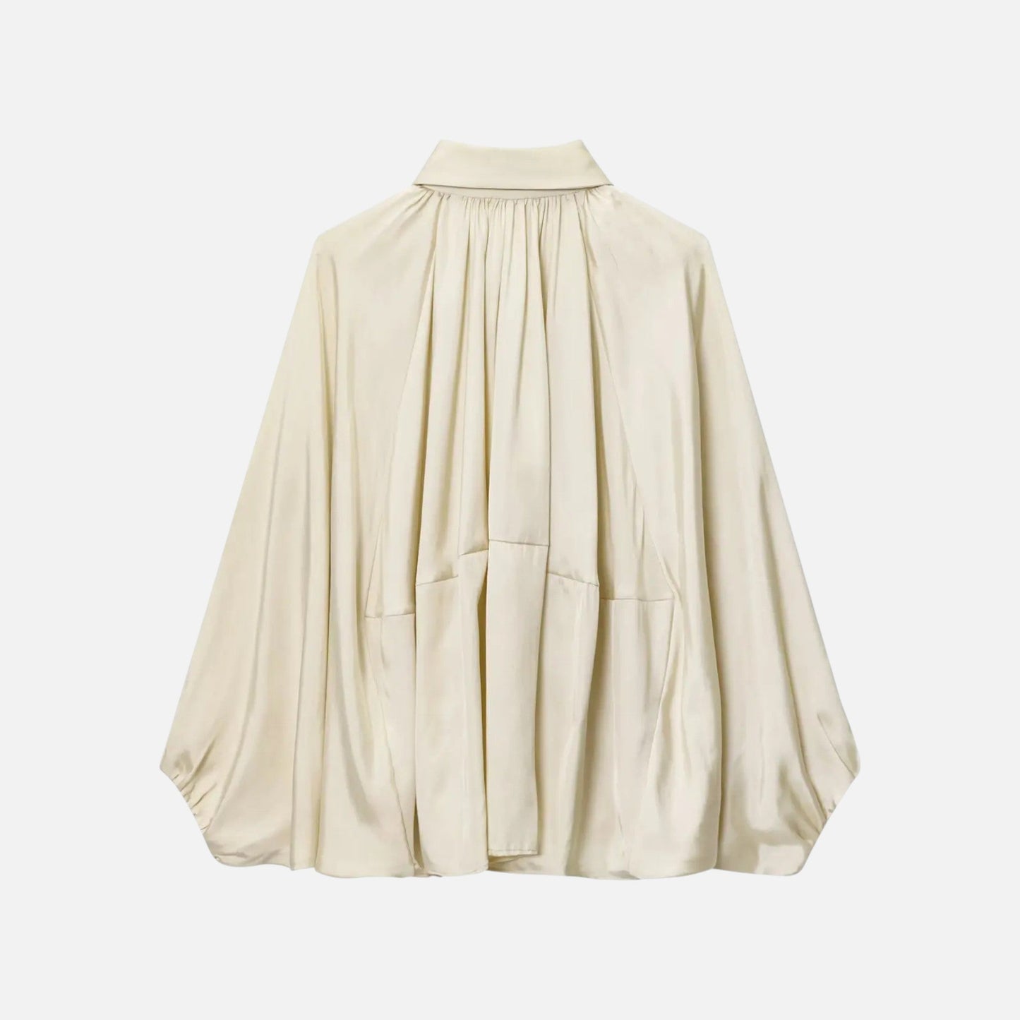 Plain Dept | Women’s Pleated Lapel Blouse