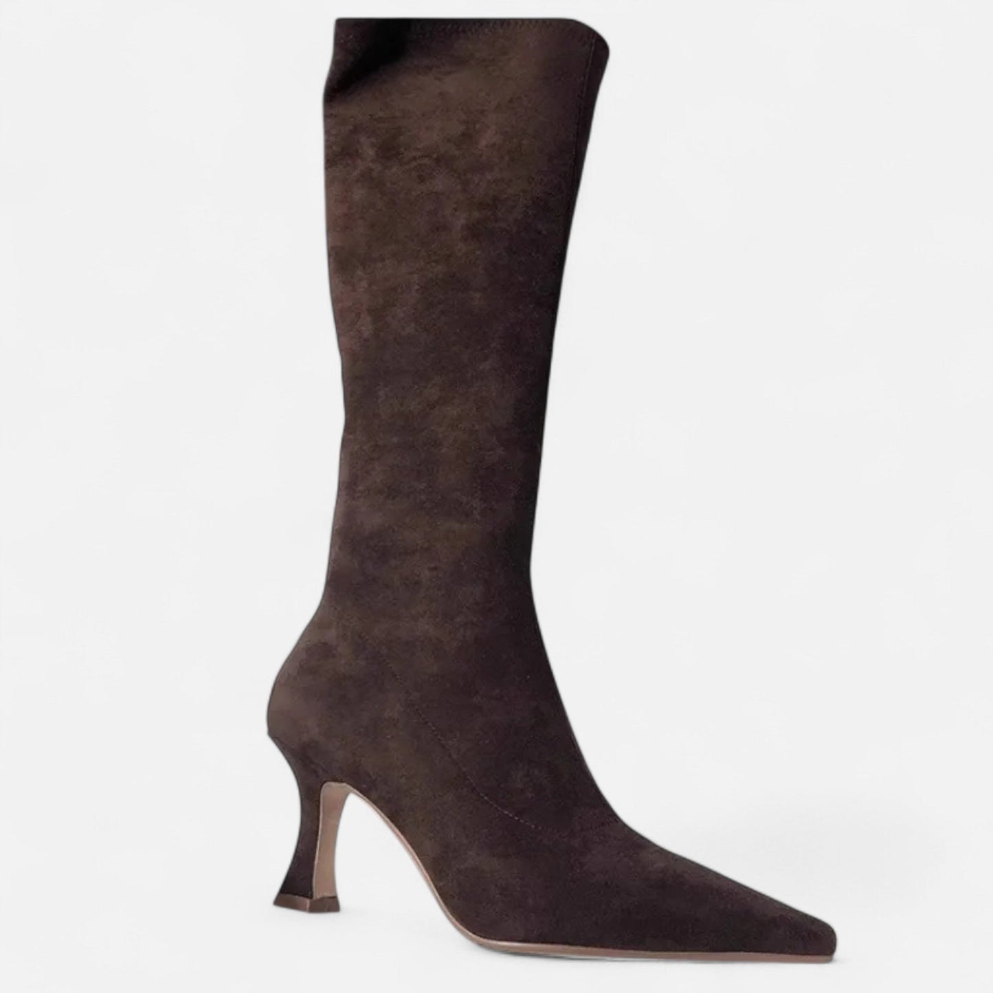 Plain Dept | Women’s Suede Thigh-High Heeled Boots