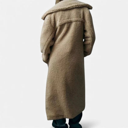 Plain Dept | Women’s Long Double-Breasted Teddy Coat