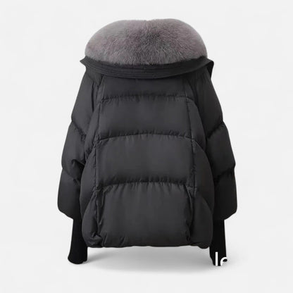 Plain Dept | Women’s Fur-Collar Down Cotton Jacket