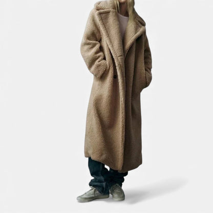 Plain Dept | Women’s Long Double-Breasted Teddy Coat