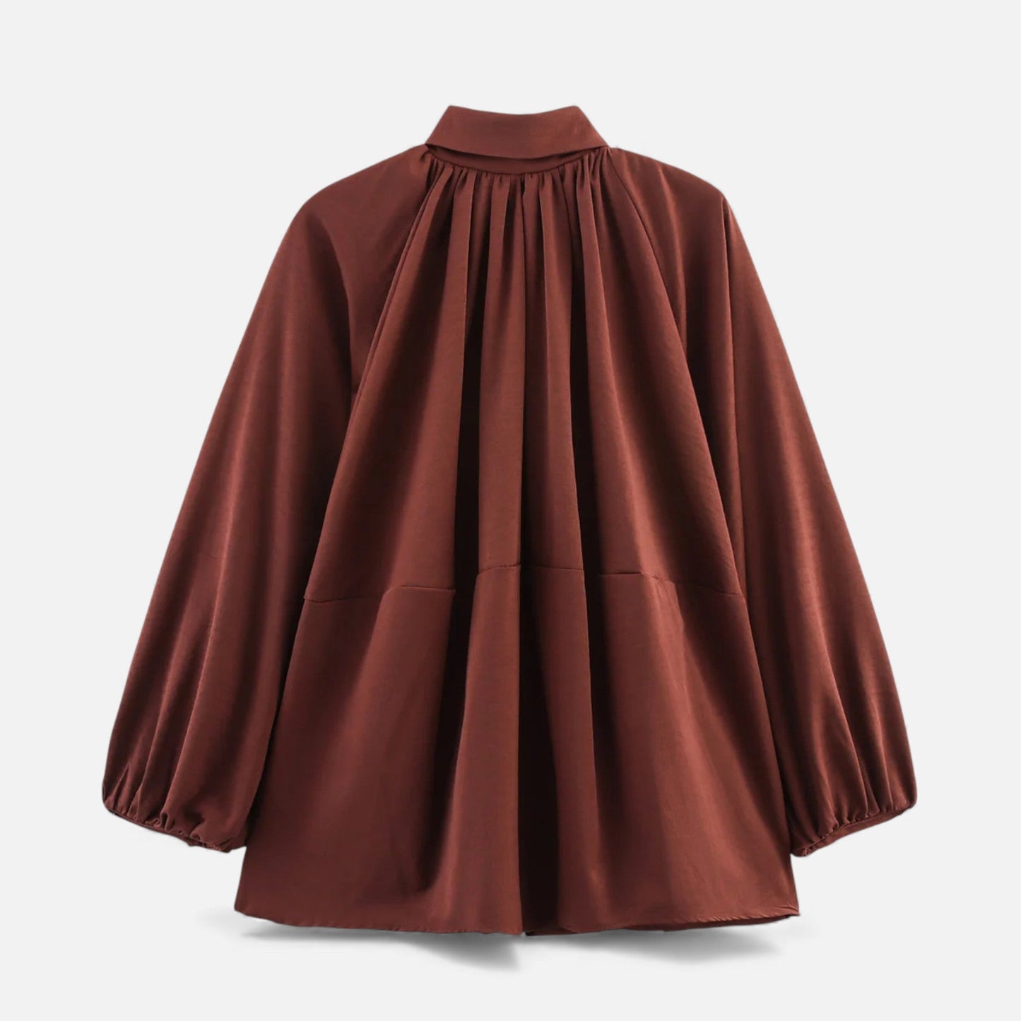 Plain Dept | Women’s Pleated Lapel Blouse