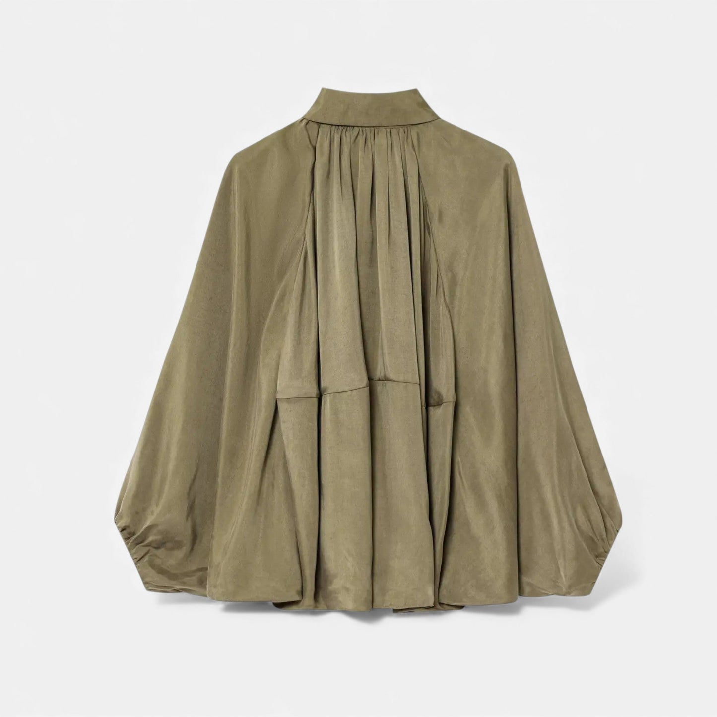 Plain Dept | Women’s Pleated Lapel Blouse