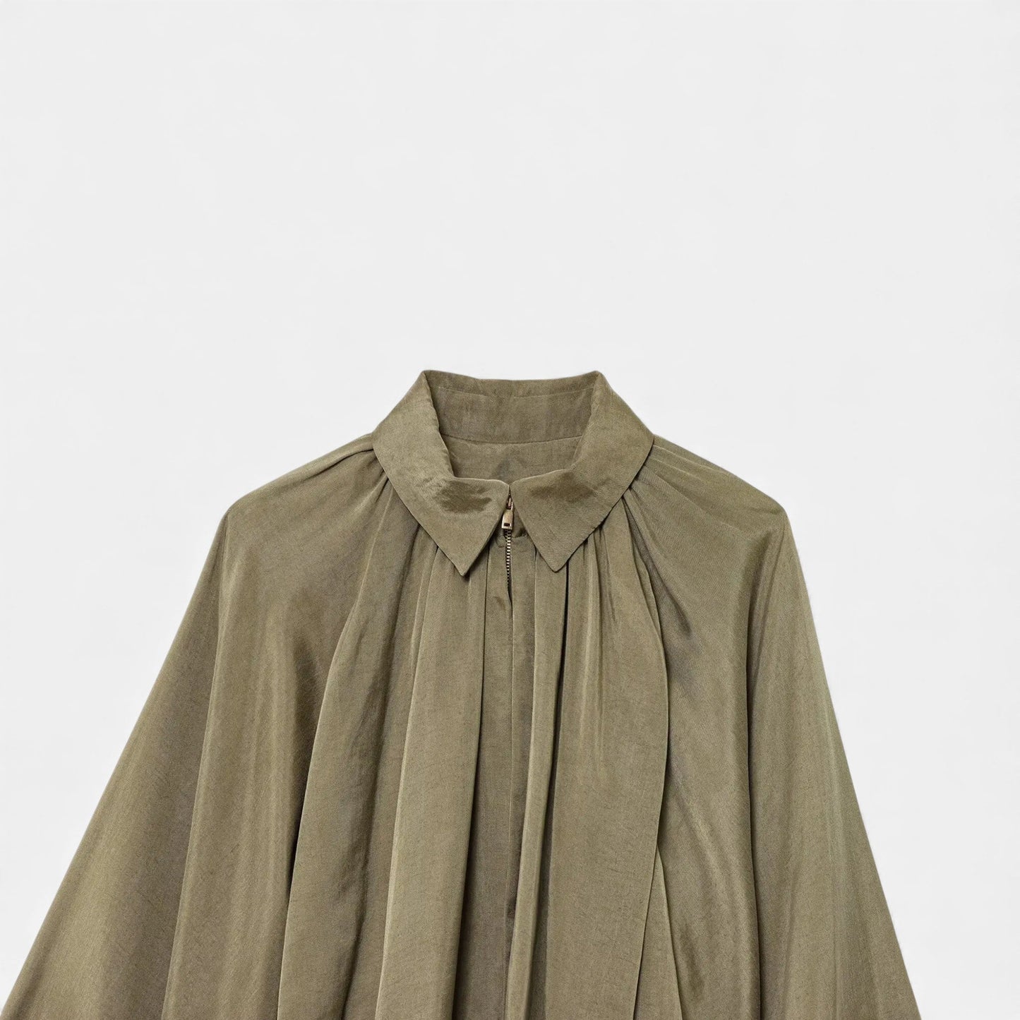 Plain Dept | Women’s Pleated Lapel Blouse