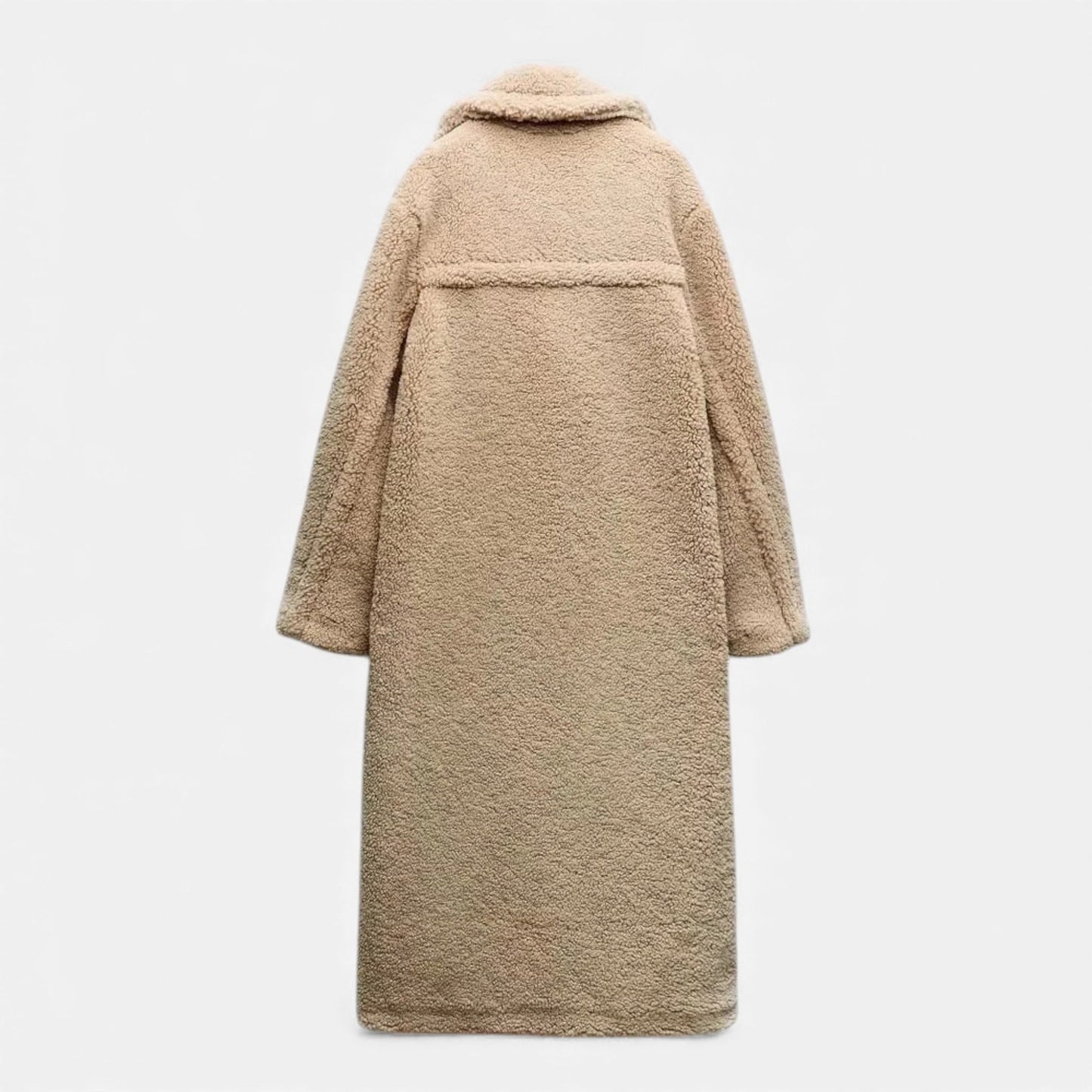 Plain Dept | Women’s Long Double-Breasted Teddy Coat