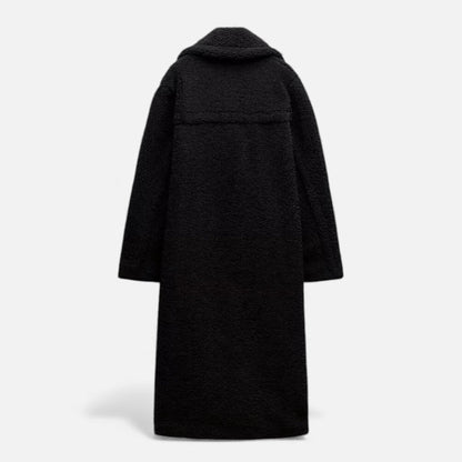 Plain Dept | Women’s Long Double-Breasted Teddy Coat