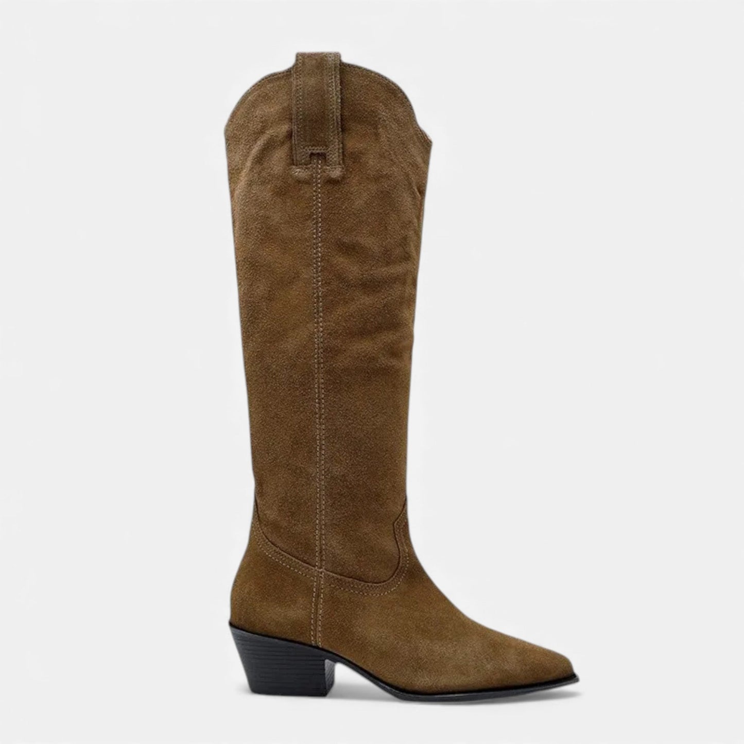 Plain Dept | Women’s High Knee Cow Suede Autumn Winter Boots