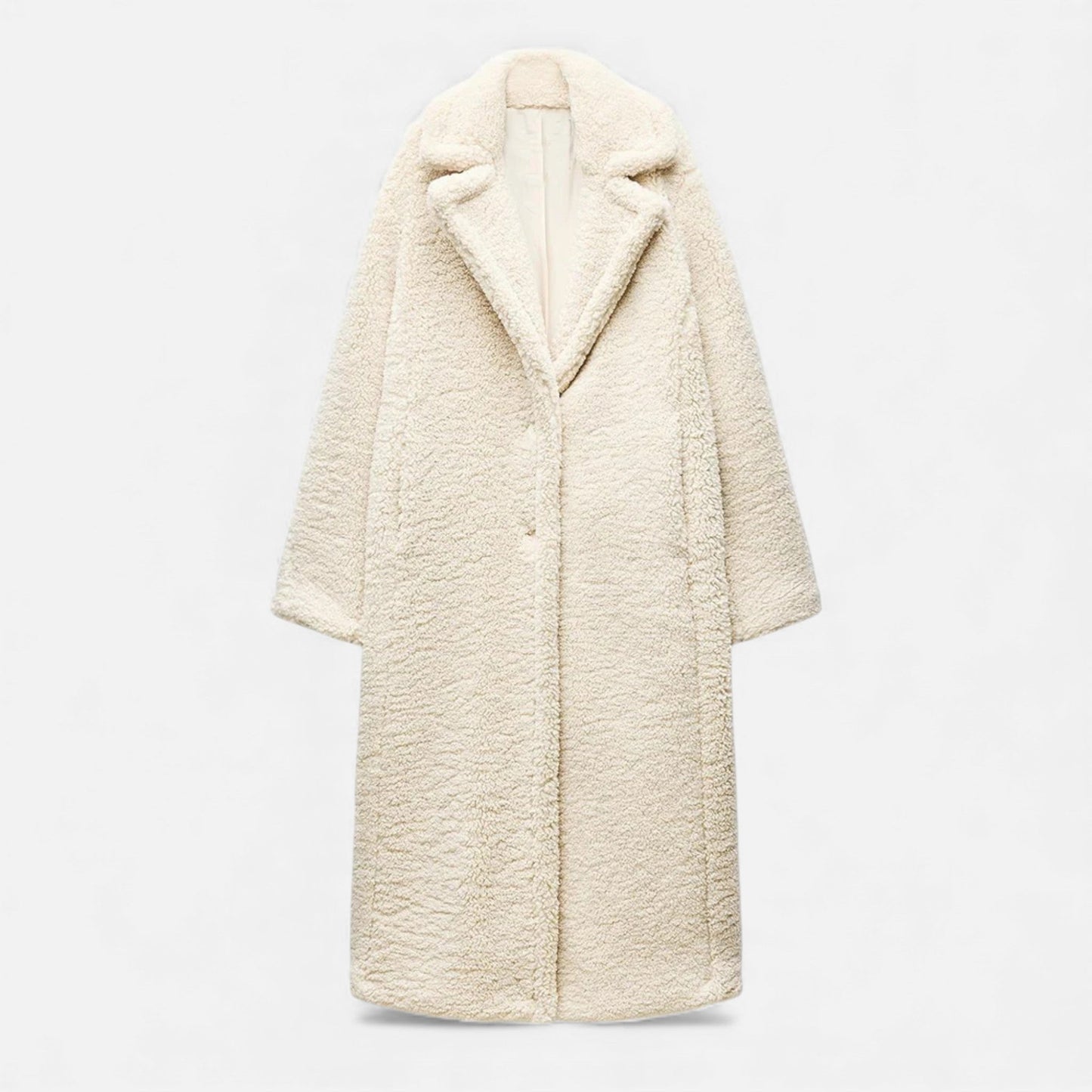 Plain Dept | Women’s Long Double-Breasted Teddy Coat