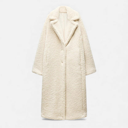 Plain Dept | Women’s Long Double-Breasted Teddy Coat