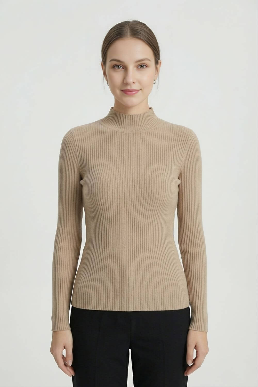 Caurelle | Women’s High Neck Stretch Knit Jumper
