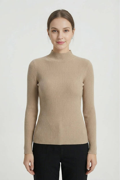 Caurelle | Women’s High Neck Stretch Knit Jumper