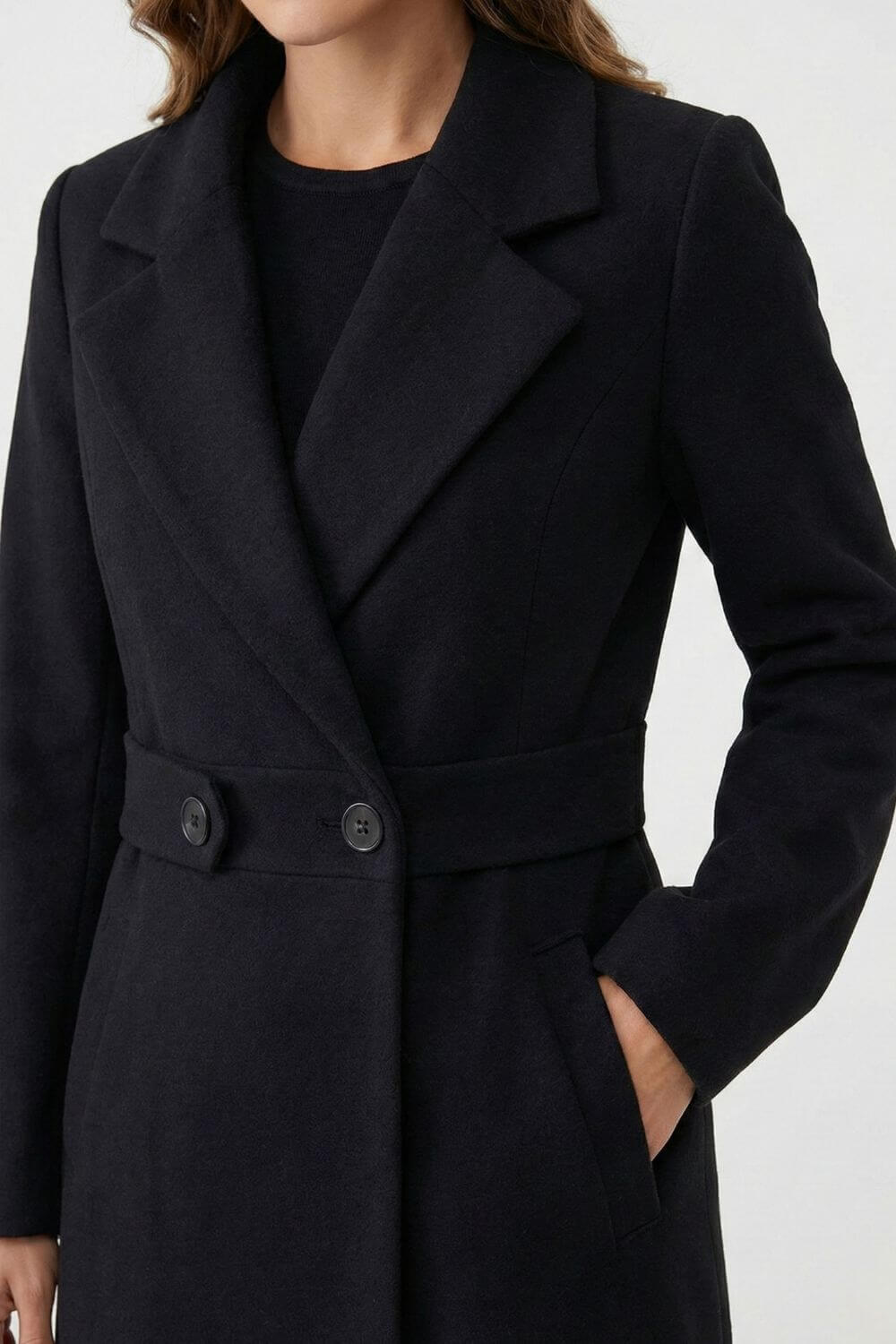 Women’s Long Coat - Elegant Outerwear Warmth