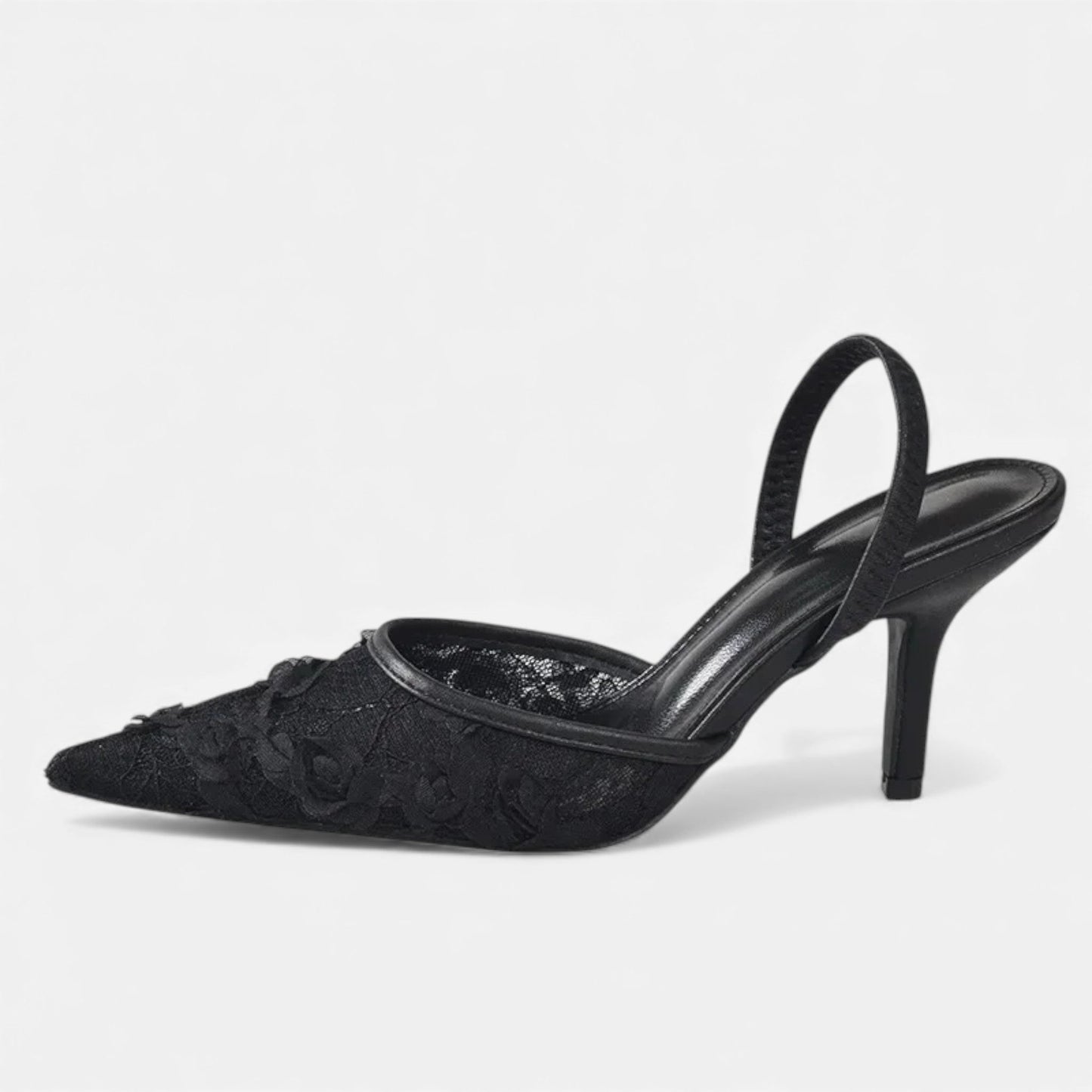 Plain Dept | Women’s Embroidered Mesh Designer Heels