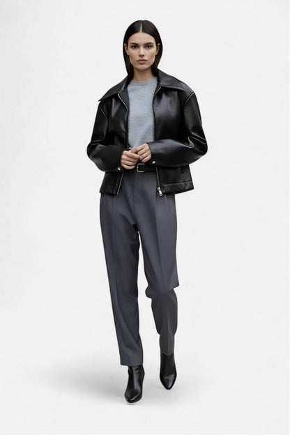 Caurelle | Women’s Leather Jacket – Effortless Edge with Timeless Appeal