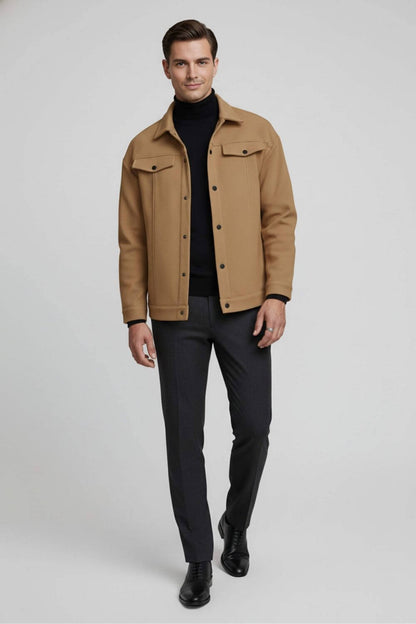 Caurelle | Men’s Overshirt Jacket – Smart Versatility for Autumn & Winter