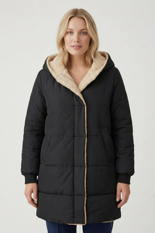 Caurelle | Women's Long Plush Puffer Coat