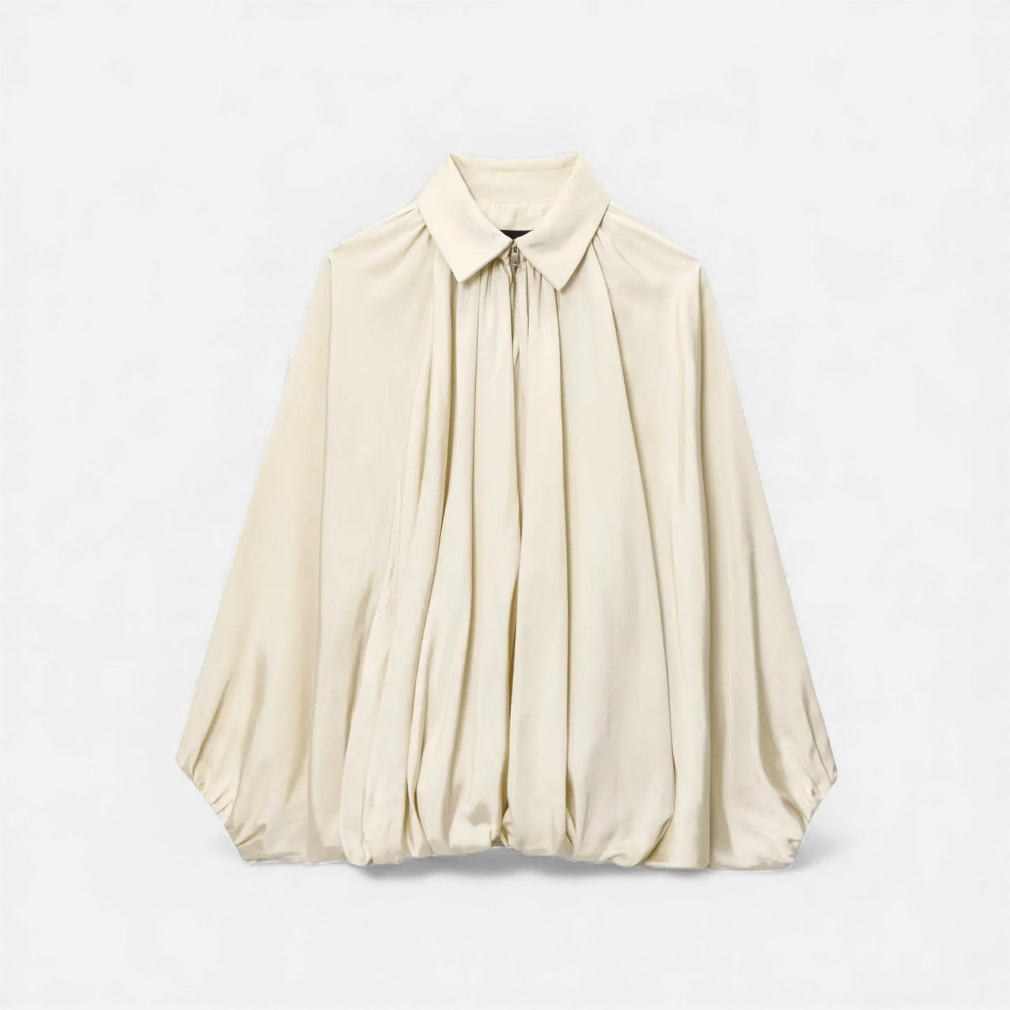 Plain Dept | Women’s Pleated Lapel Blouse