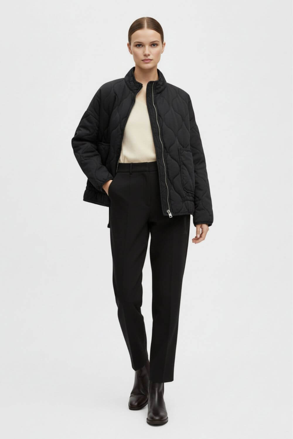Caurelle | Women’s Quilted Padded Jacket – Classic Warmth, Contemporary Charm