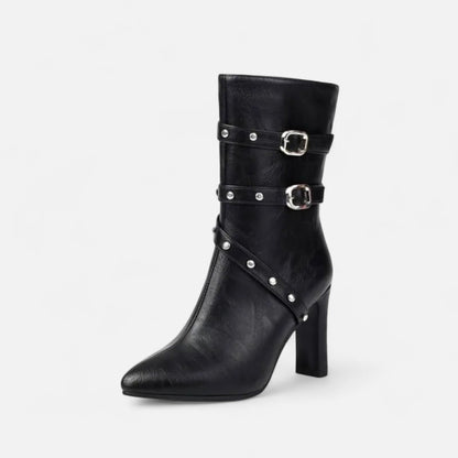 Plain Dept | Women’s Leather Ankle Boots – Winter Luxe Pointed Toe