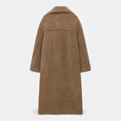 Plain Dept | Women’s Long Double-Breasted Teddy Coat