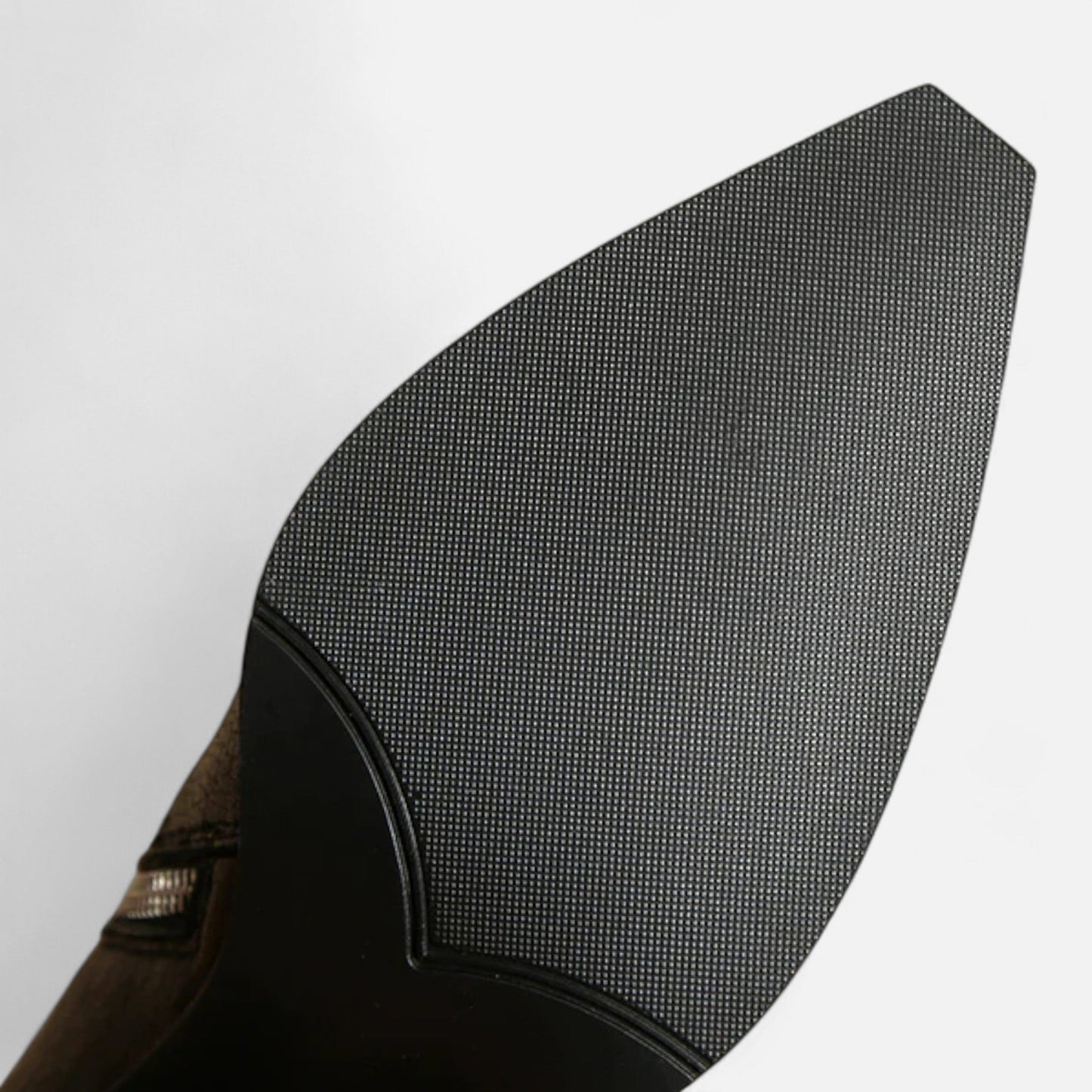 Plain Dept | Women’s Genuine Leather Chelsea Boots – Pointed Toe Square Heel