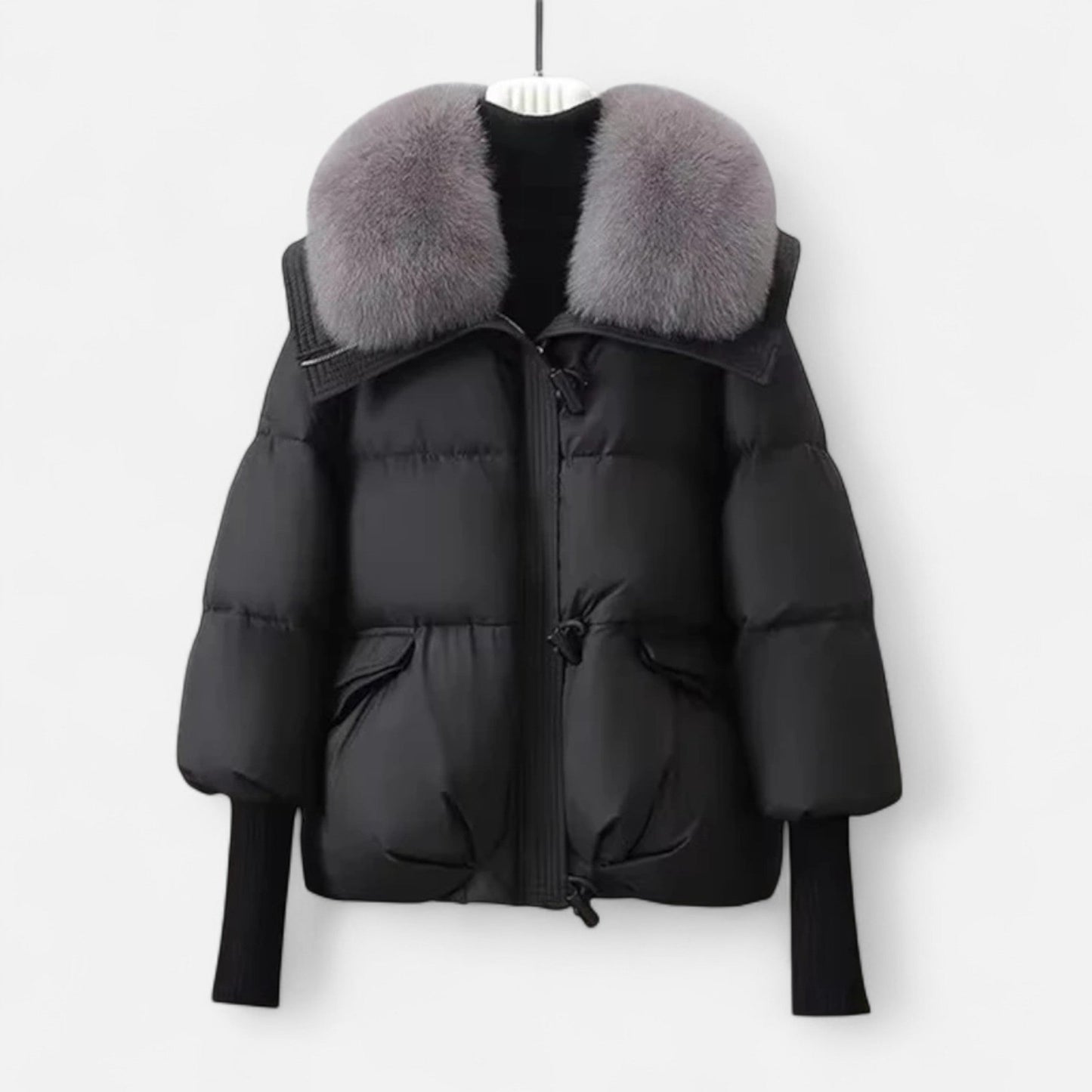 Plain Dept | Women’s Fur-Collar Down Cotton Jacket