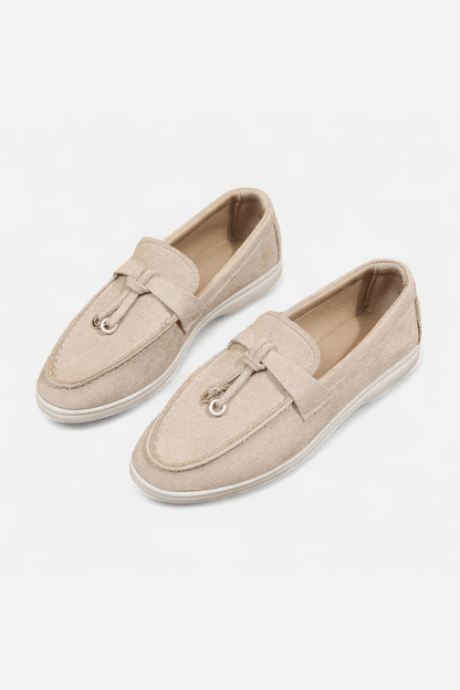 Women's Soft Leather Retro Slip-On Shoes – Chunky Sole Comfort