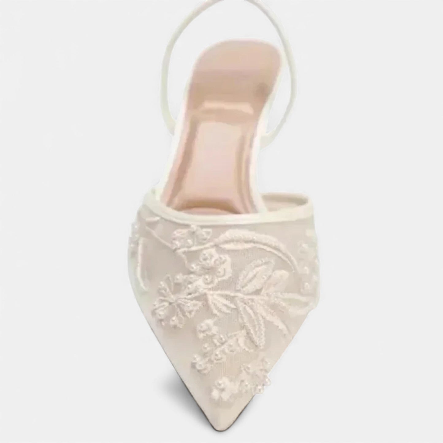 Plain Dept | Women’s Embroidered Mesh Designer Heels