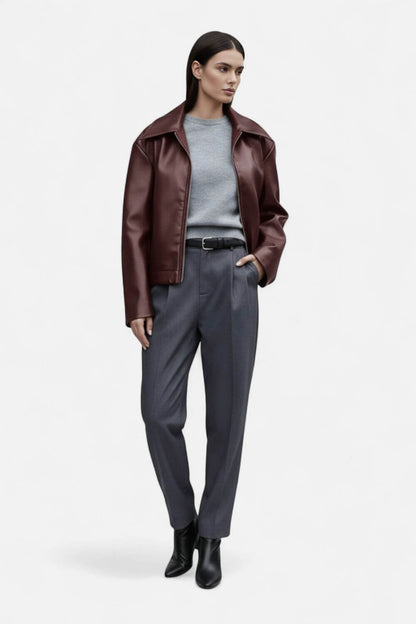 Caurelle | Women’s Leather Jacket – Effortless Edge with Timeless Appeal