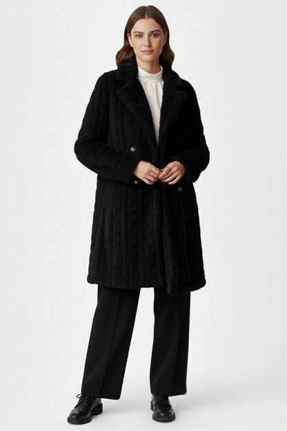 Women’s Textured Long Coat