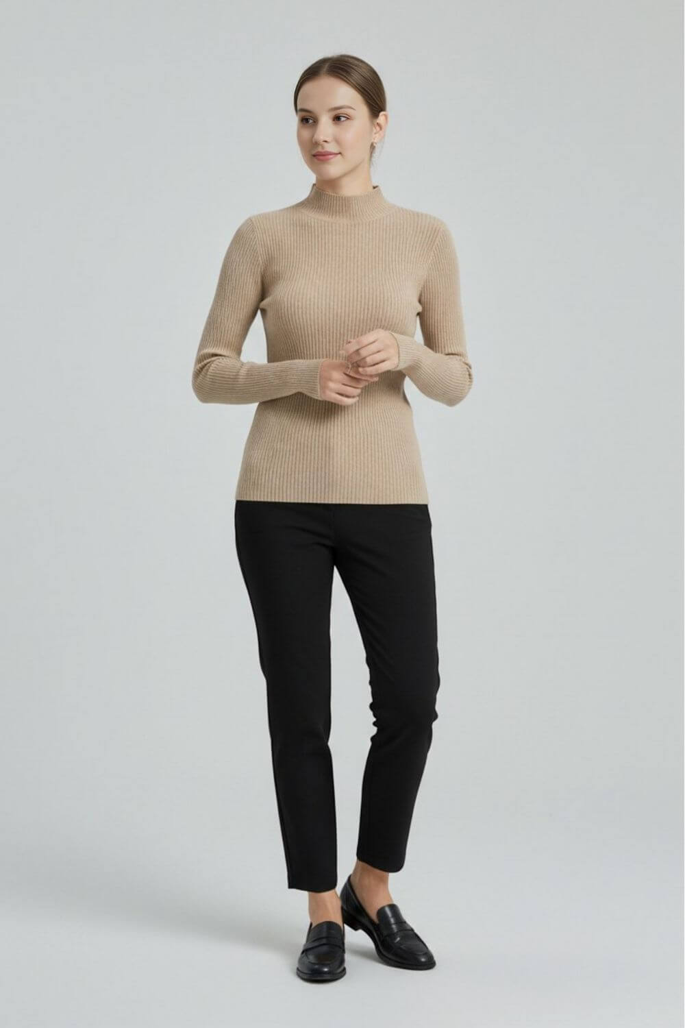 Caurelle | Women’s High Neck Stretch Knit Jumper