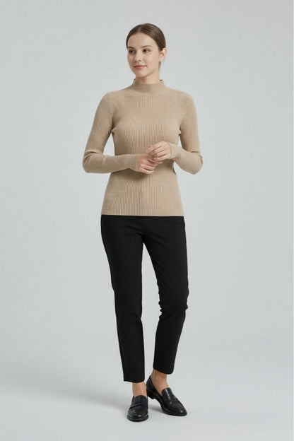 Caurelle | Women’s High Neck Stretch Knit Jumper