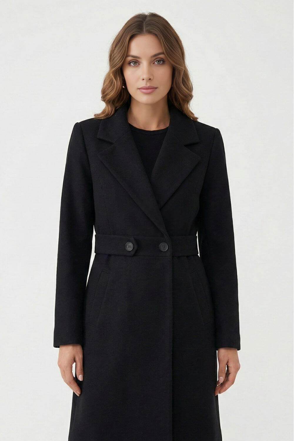 Women’s Long Coat - Elegant Outerwear Warmth