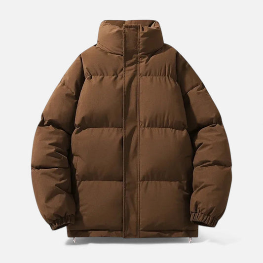Plain Dept | Unisex Puffer Cotton Jacket with Stand Collar