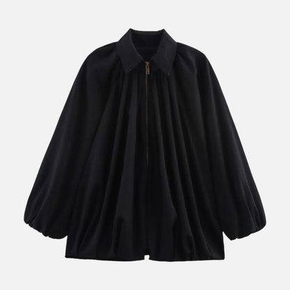 Plain Dept | Women’s Pleated Lapel Blouse