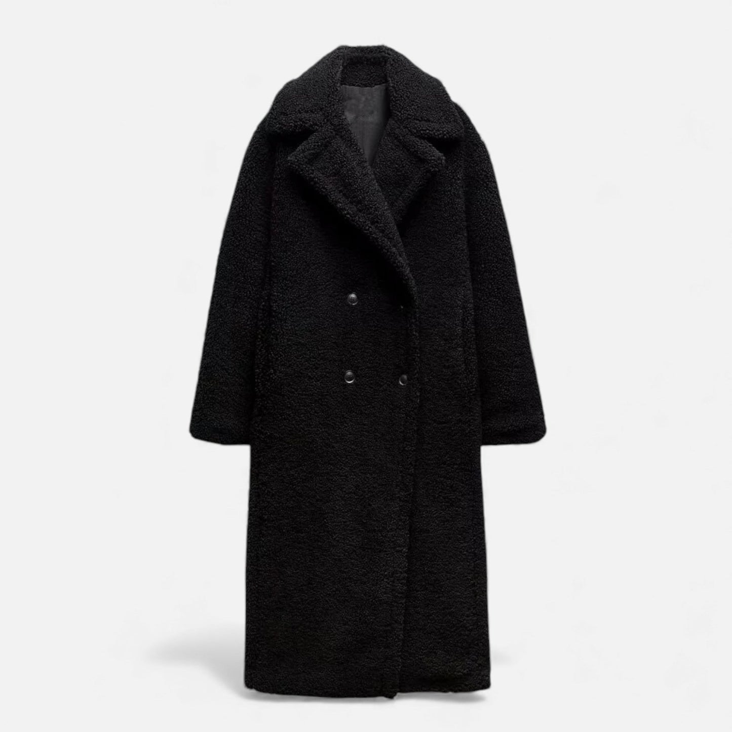 Plain Dept | Women’s Long Double-Breasted Teddy Coat