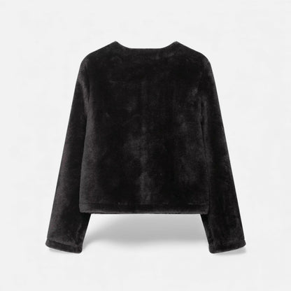 Plain Dept | Women’s Faux Fur Toggle Button Jacket