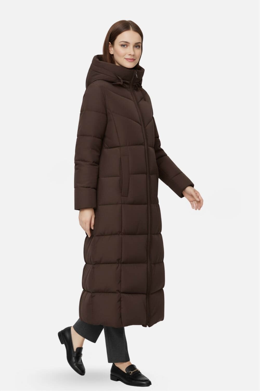 Women’s Long Hooded Puffer Coat