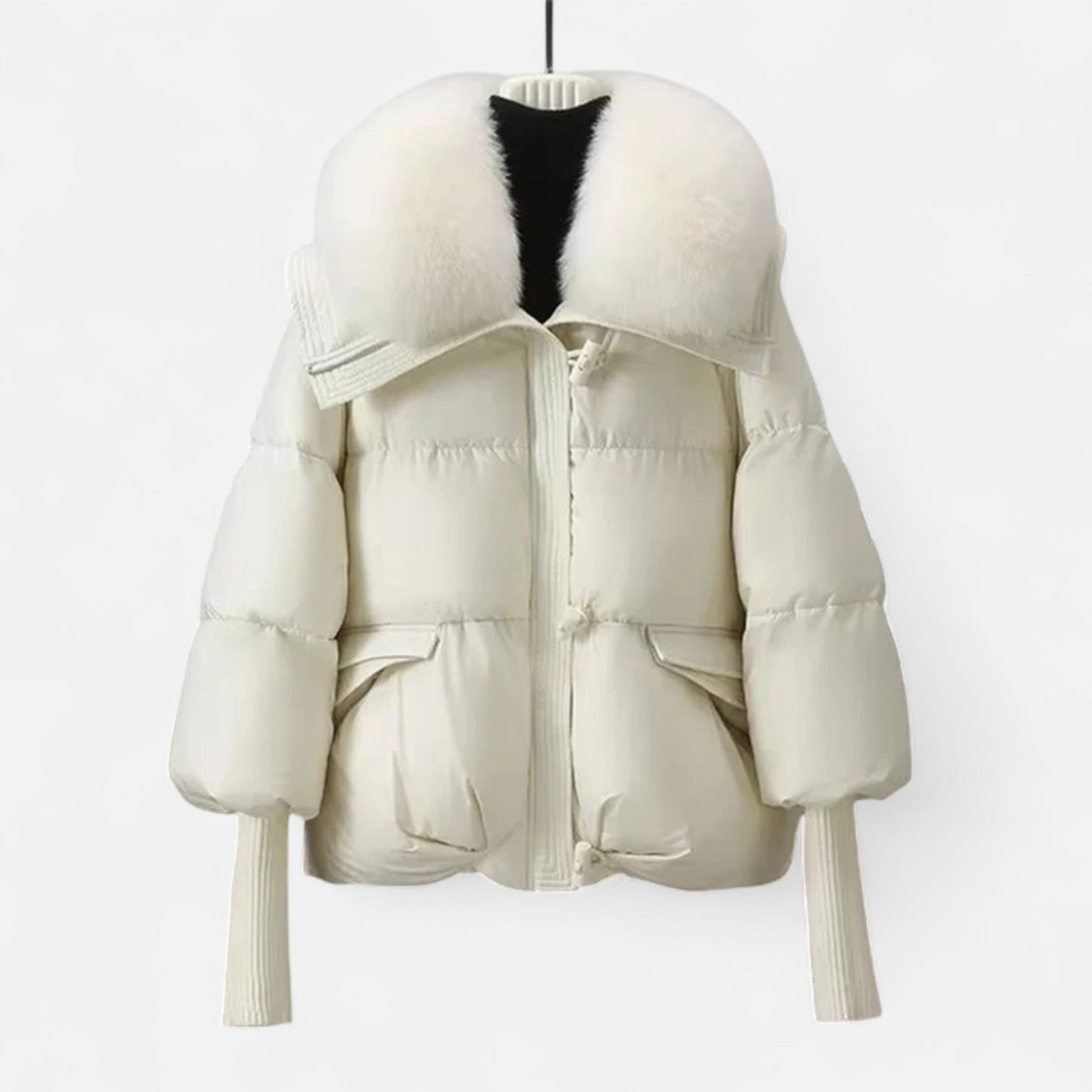 Plain Dept | Women’s Fur-Collar Down Cotton Jacket