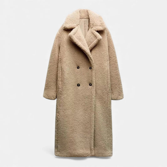 Plain Dept | Women’s Long Double-Breasted Teddy Coat