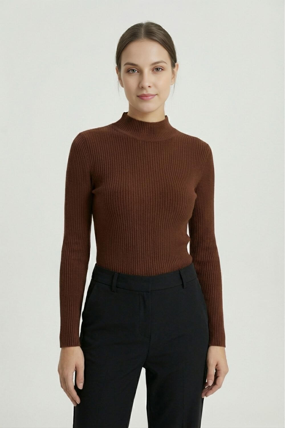 Caurelle | Women’s High Neck Stretch Knit Jumper