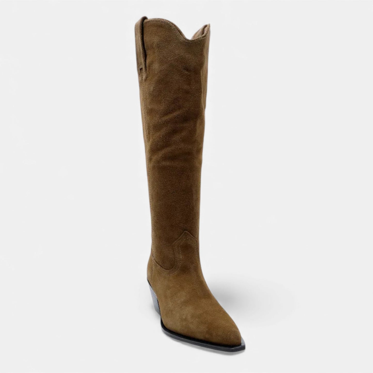 Plain Dept | Women’s High Knee Cow Suede Autumn Winter Boots