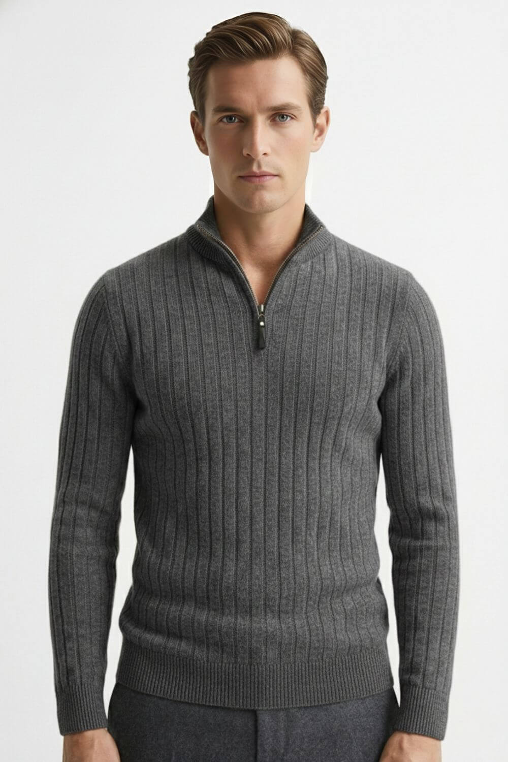 Caurelle | Men’s Ribbed Half-Zip Jumper