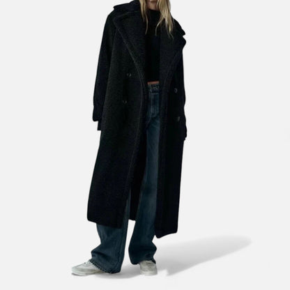 Plain Dept | Women’s Long Double-Breasted Teddy Coat