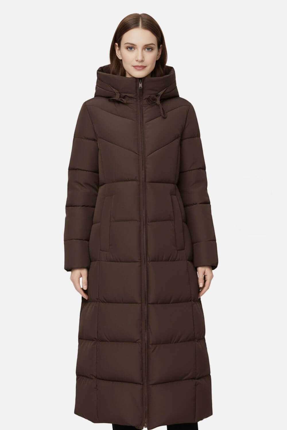 Women’s Long Hooded Puffer Coat