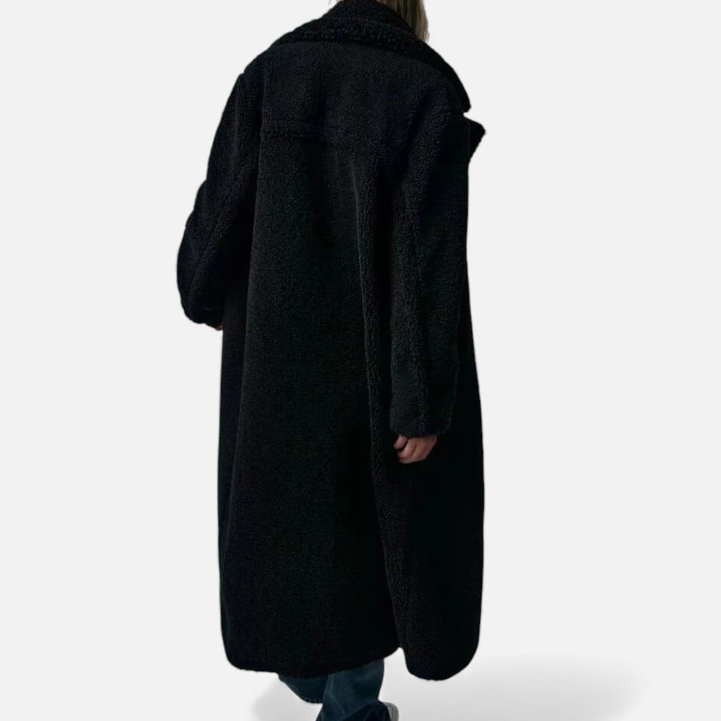 Plain Dept | Women’s Long Double-Breasted Teddy Coat