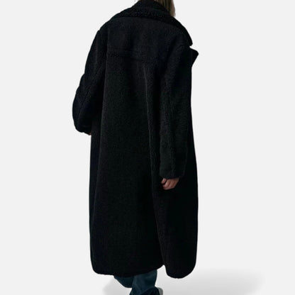 Plain Dept | Women’s Long Double-Breasted Teddy Coat