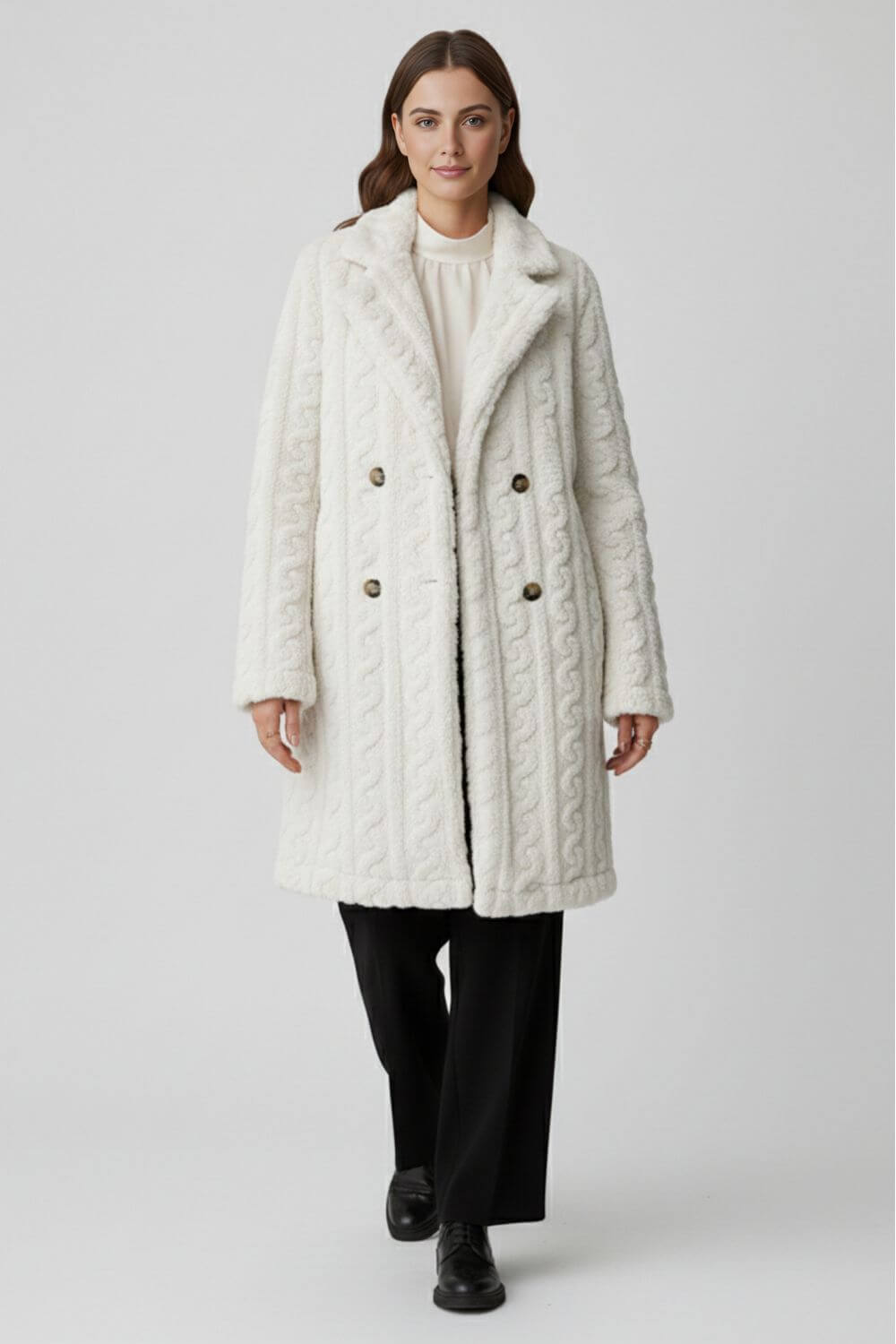Women’s Textured Long Coat