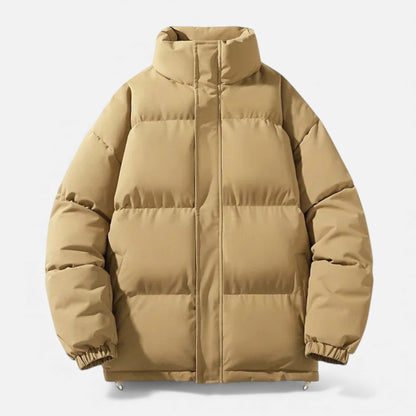 Plain Dept | Unisex Puffer Cotton Jacket with Stand Collar