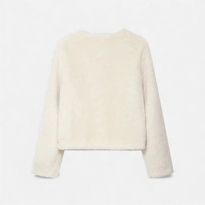 Plain Dept | Women’s Faux Fur Toggle Button Jacket